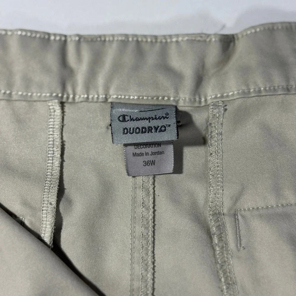 Champion Mens Khaki Golf‎ Shorts Tan Size 36W Polyester